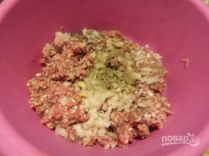 Мясной торт с рисом 