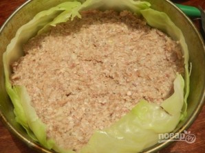 Мясной торт с рисом 