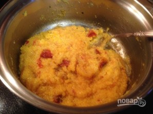 Полента с вялеными помидорами в беконе - фото шаг 5