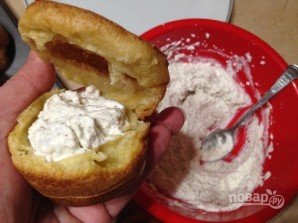 "Ленивые" эклеры с творожной начинкой