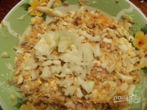 Рыбный салат в рисовой шубе - фото шаг 6