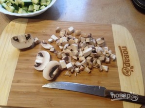 Слоеные корзинки с цукини и соленым сыром - фото шаг 2