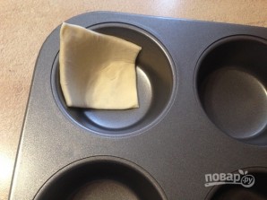 Слоеные корзинки с цукини и соленым сыром - фото шаг 7