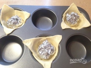 Слоеные корзинки с цукини и соленым сыром - фото шаг 11