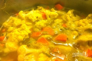 Суп из цветной капусты с рисом - фото шаг 5