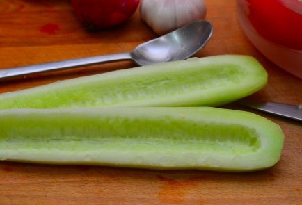 Гаспачо с сухариками и сладким перцем