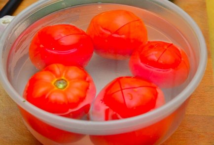 Гаспачо с сухариками и сладким перцем