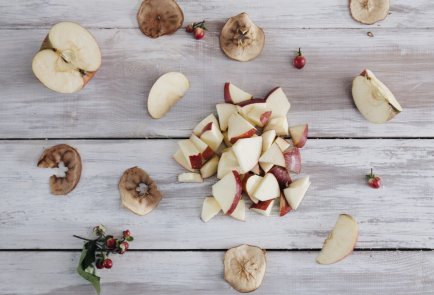 Яблочный смузи с карамельным сиропом