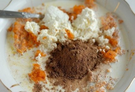 Шоколадно-творожный чизкейк с тыквой