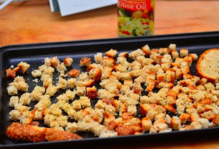 Гаспачо с сухариками и сладким перцем