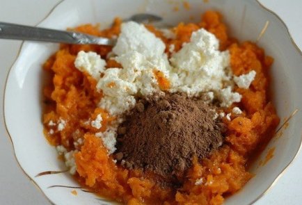 Шоколадно-творожный чизкейк с тыквой