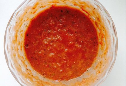 Томатный гаспачо со сладким перцем и огурцом