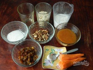 Морковное печенье с овсяными хлопьями - фото шаг 1