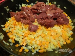 Нежный кекс с куриной печенью - фото шаг 4