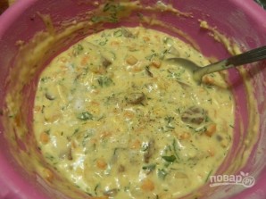 Нежный кекс с куриной печенью - фото шаг 11