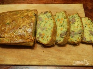 Нежный кекс с куриной печенью - фото шаг 14