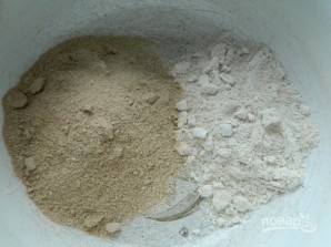 Печенье из гречнево-овсяной муки с яблоком - фото шаг 1