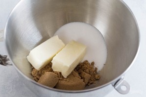 Песочное печенье с шоколадом и маршмеллоу - фото шаг 3