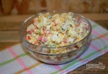 Салат «Крабовые палочки» классический рецепт
