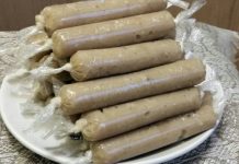 Низкокалорийные куриные сосиски с молоком
