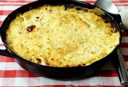 Картофельная запеканка с треской и сливками