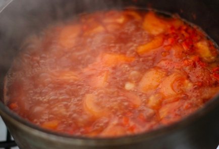 Фасолада с фасолью и овощами