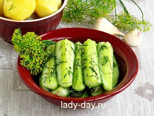 огурцы малосольные в пакете