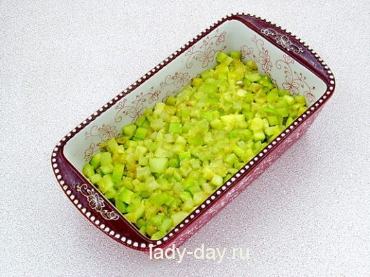 кабачки в форме