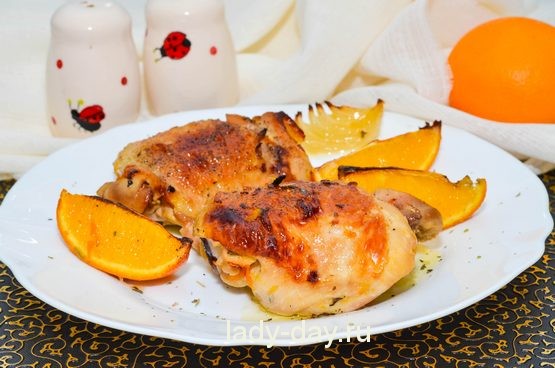 курица запеченная с апельсинами