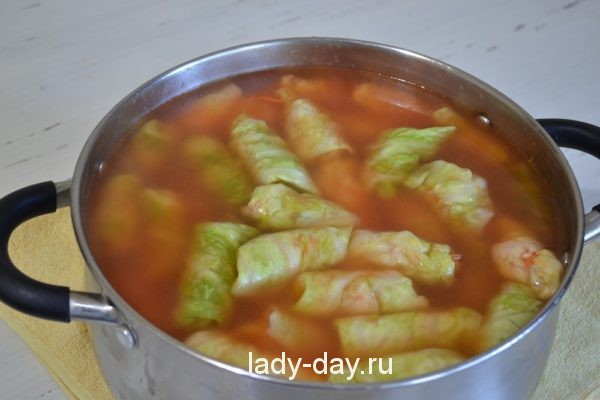 голубцы с томатом