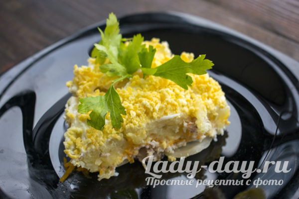 салат мимоза