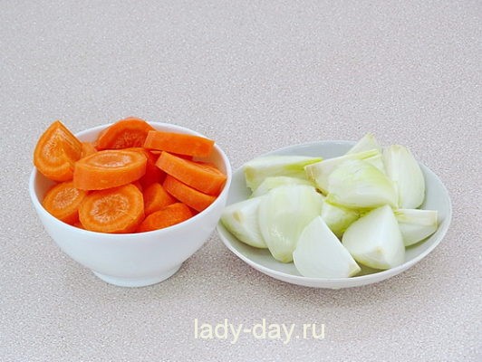 морковь и лук