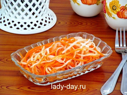 Салат из дайкона, самый вкусный рецепт