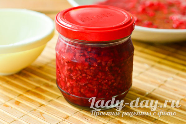 Малина без варки на зиму