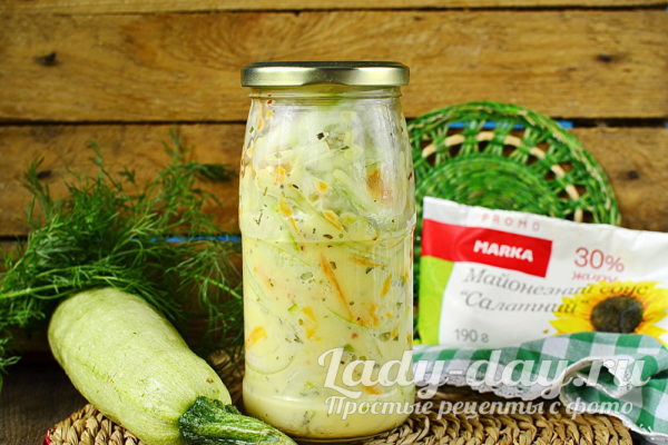 Салат из кабачков на зиму