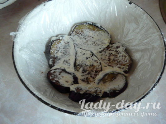 баклажаны с майонезом