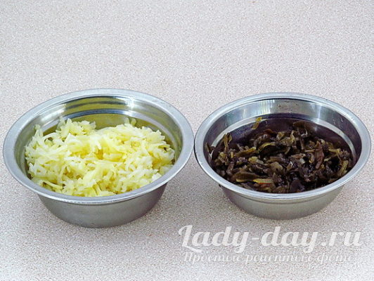 картофель и морская капуста