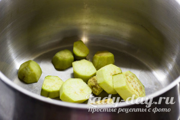 Кружки баклажанов