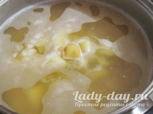 Добавить картофель