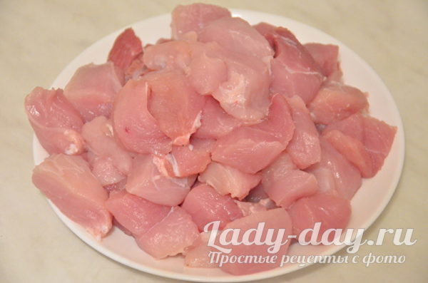 кусочки свинины