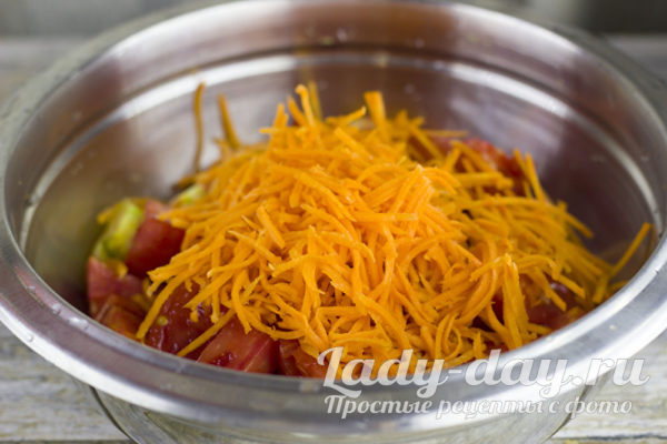 Тертая морковь