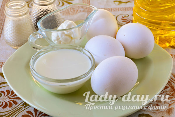 ингредиенты для омлета