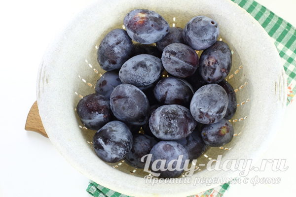 помыть сливы