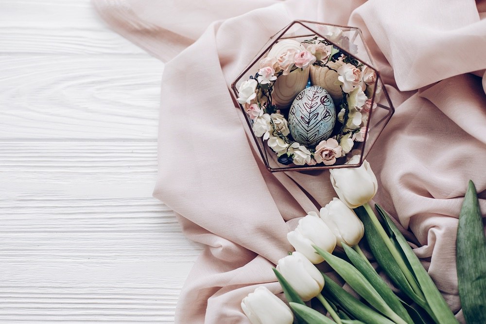 Украшение пасхального стола текстилью