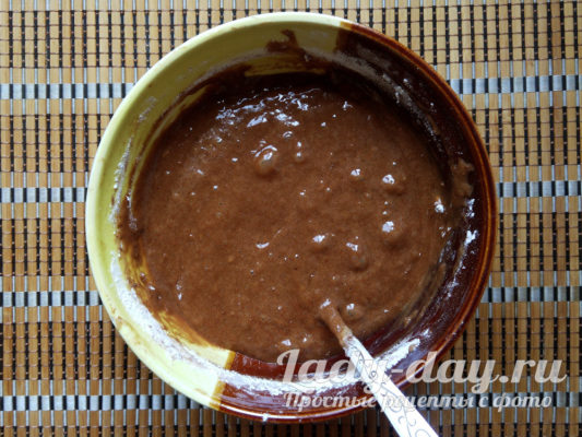 шоколадное тесто