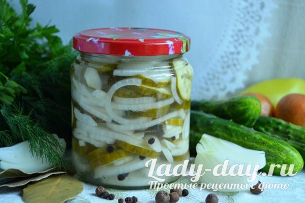 салат нежинский из огурцов на зиму пошаговый рецепт с фото