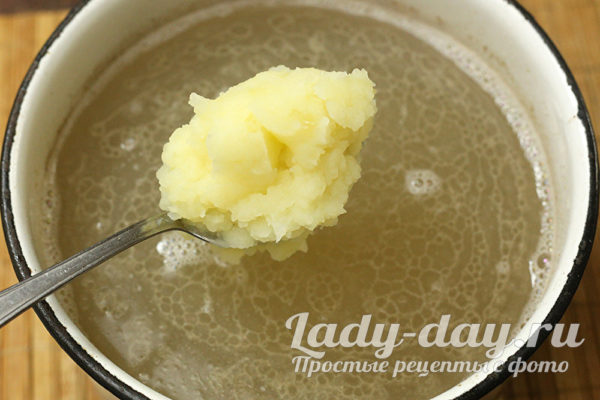 добавляем пюре