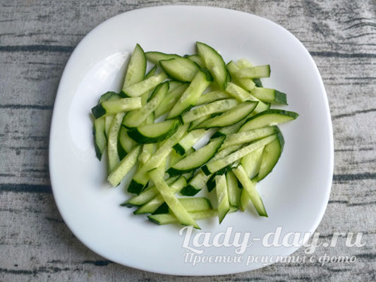 Слой огурцов