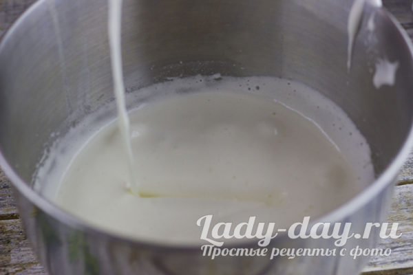 добавить кефир