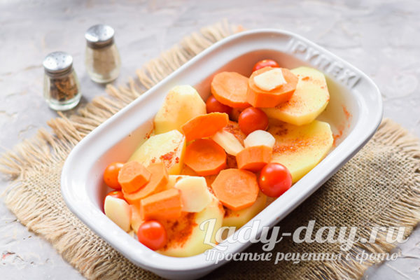 овощи в форме